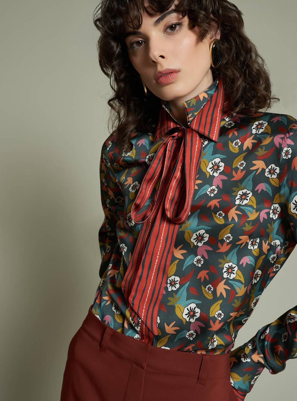 SHIRT WITH CONTRAST STUBE