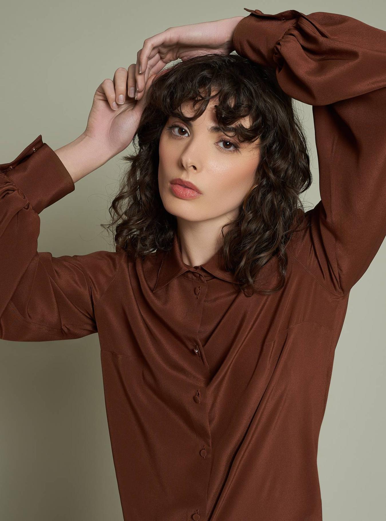 SHIRT WITH COVERED BUTTONS IMPRONTA