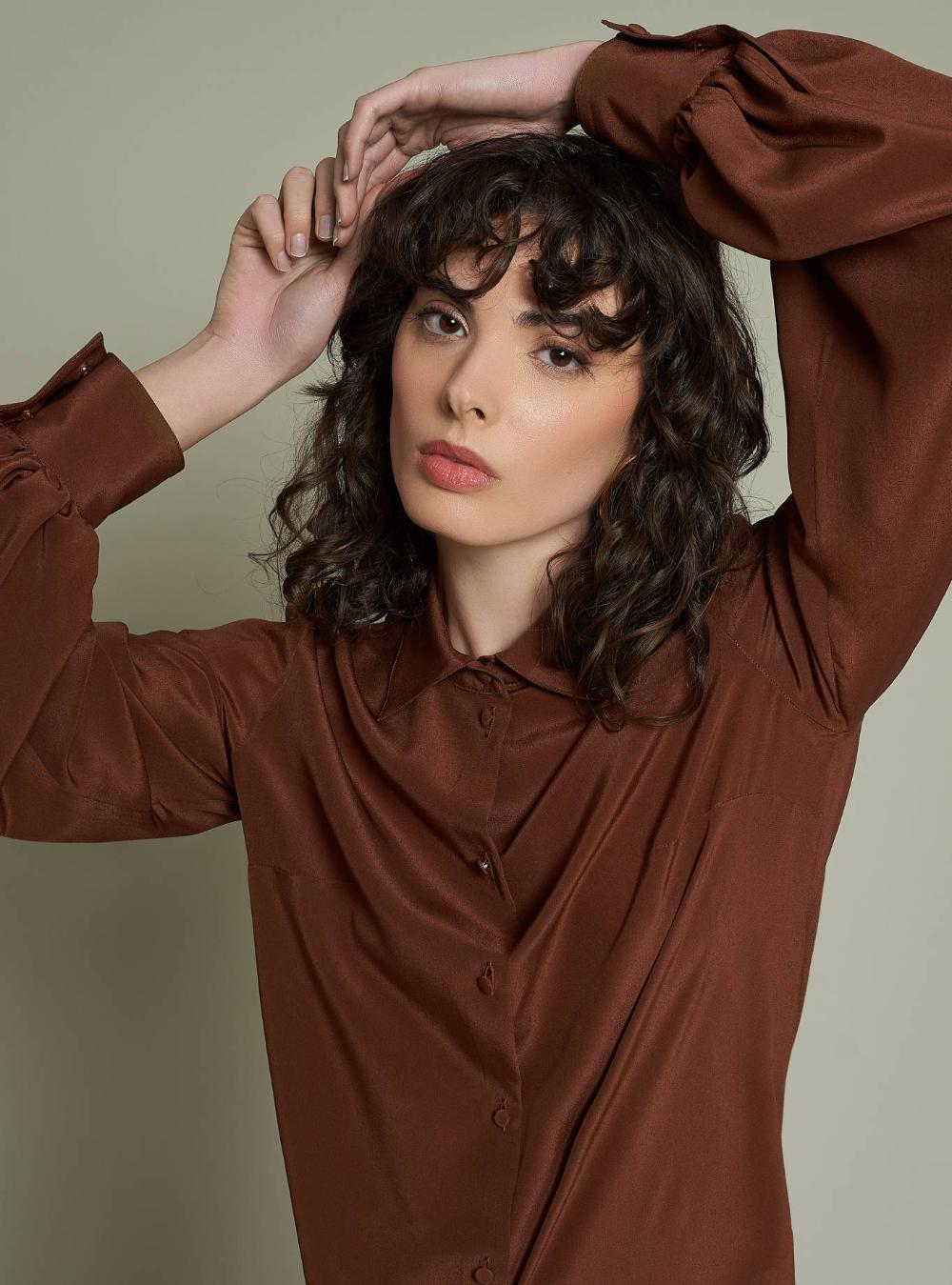 SHIRT WITH COVERED BUTTONS IMPRONTA