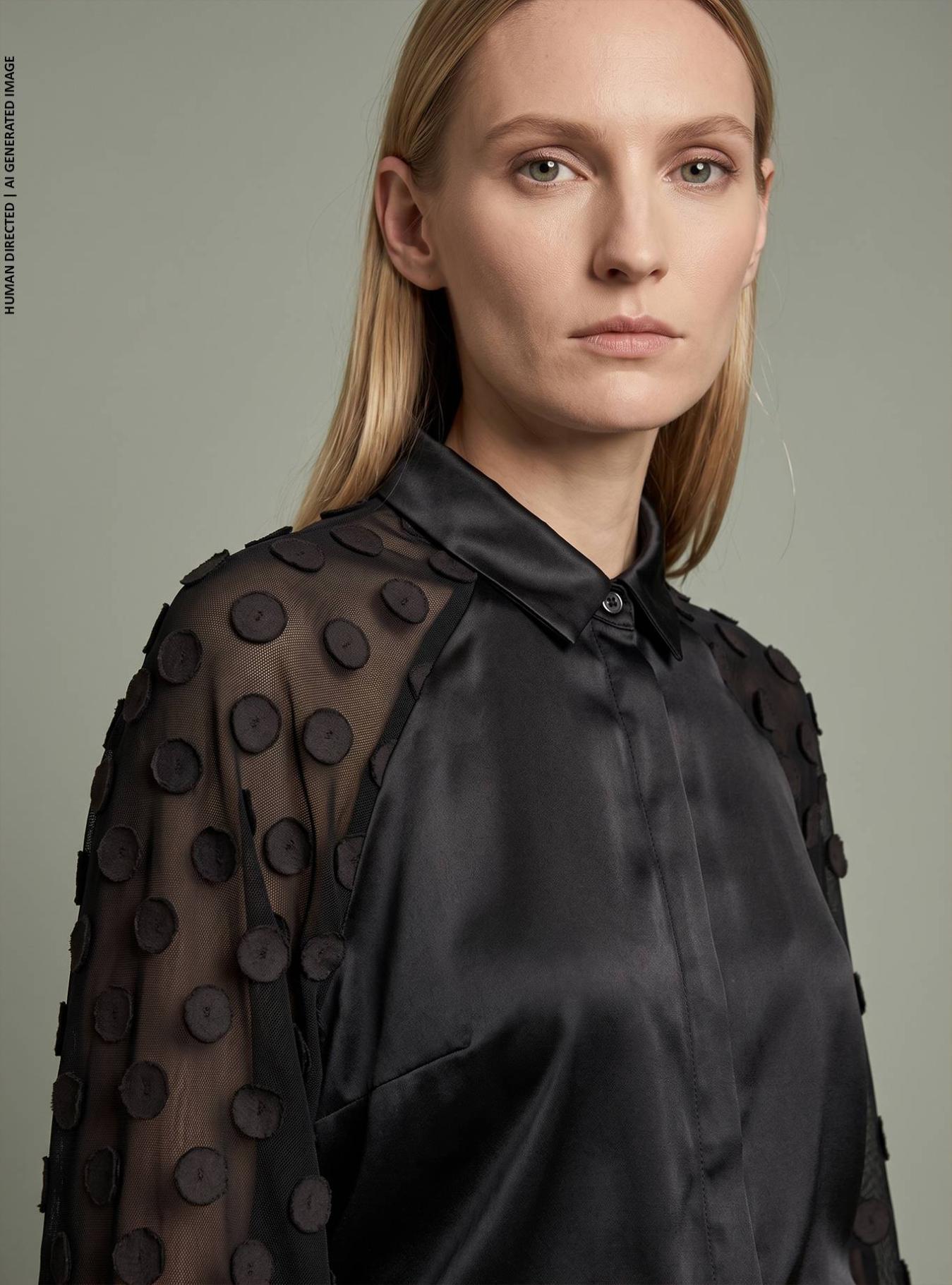 SHIRT WITH CONTRAST ARGILLA