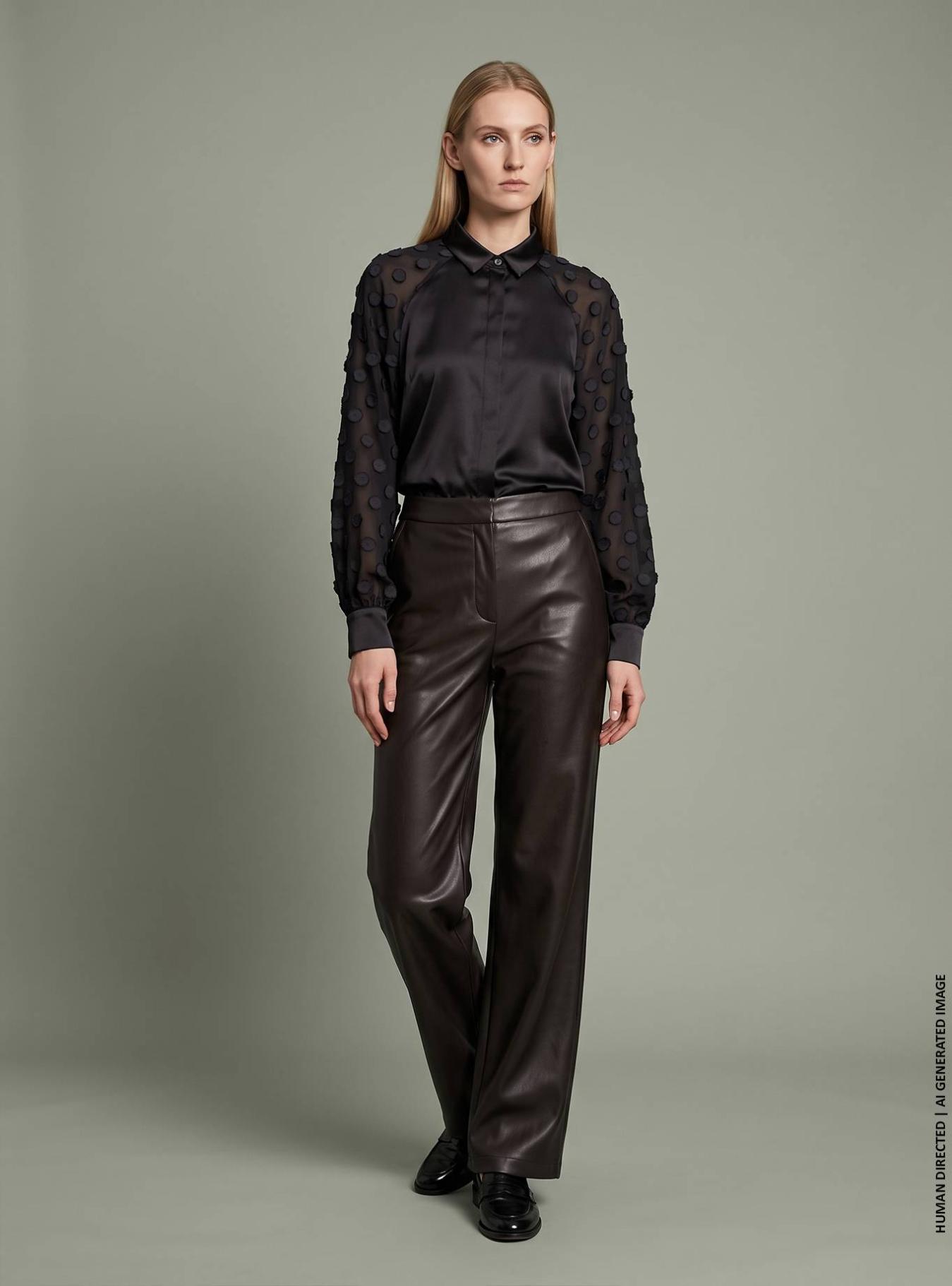 SHIRT WITH CONTRAST ARGILLA