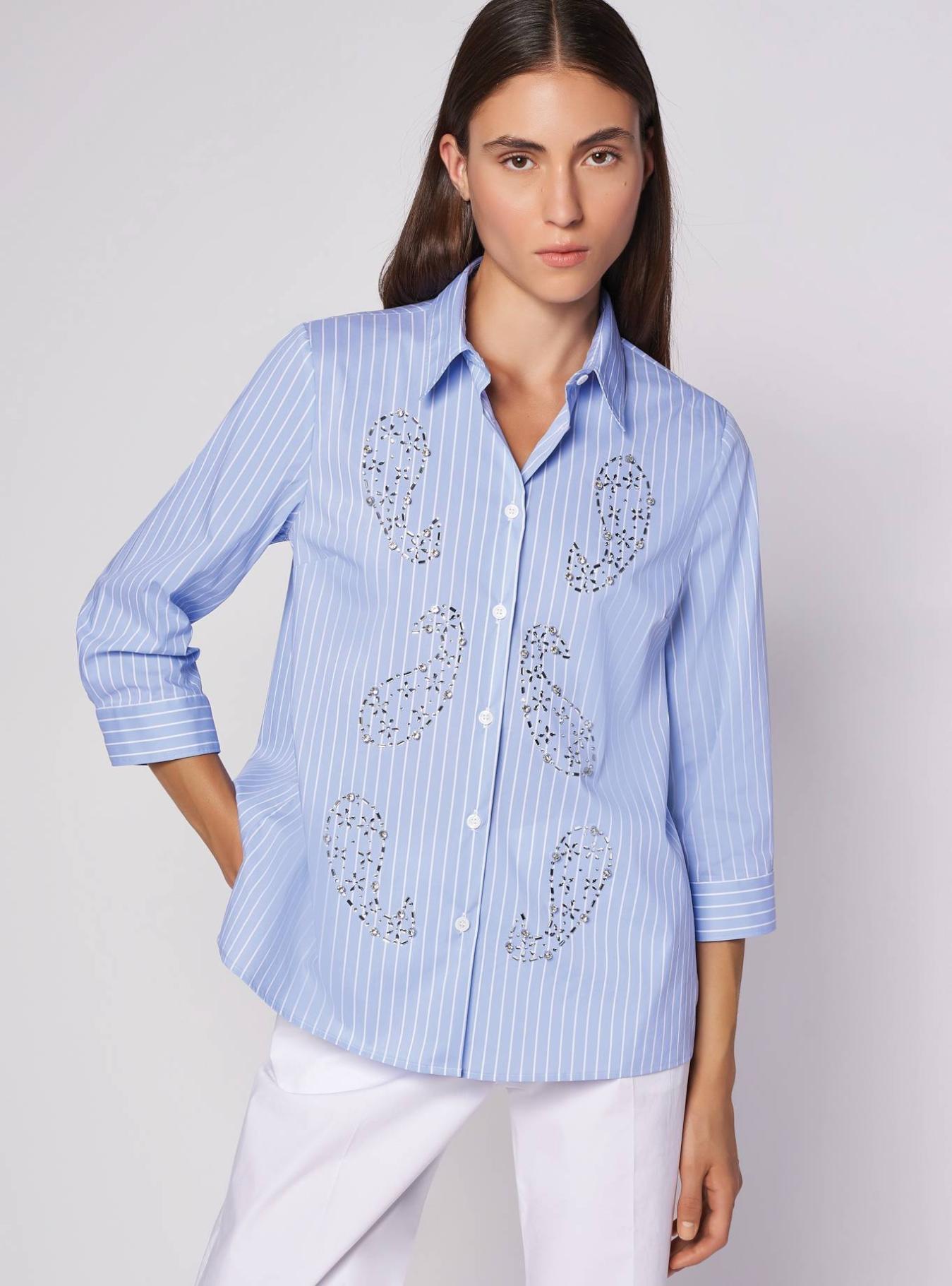 CAMICIA CON APPLICAZIONE ALTROVE