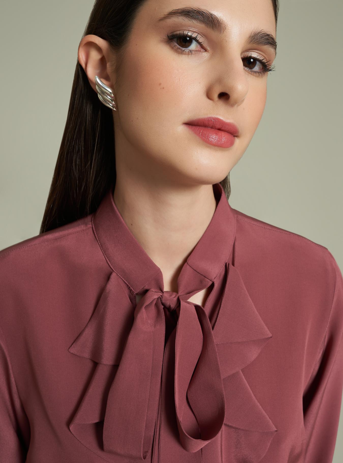 CAMICIA CON BOTTONI RICOPERTI NIDO