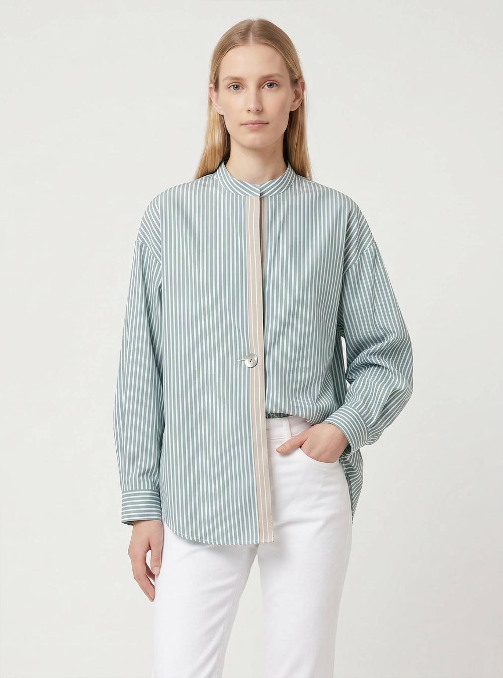 CAMICIA CON CONTRASTO SOSPESO