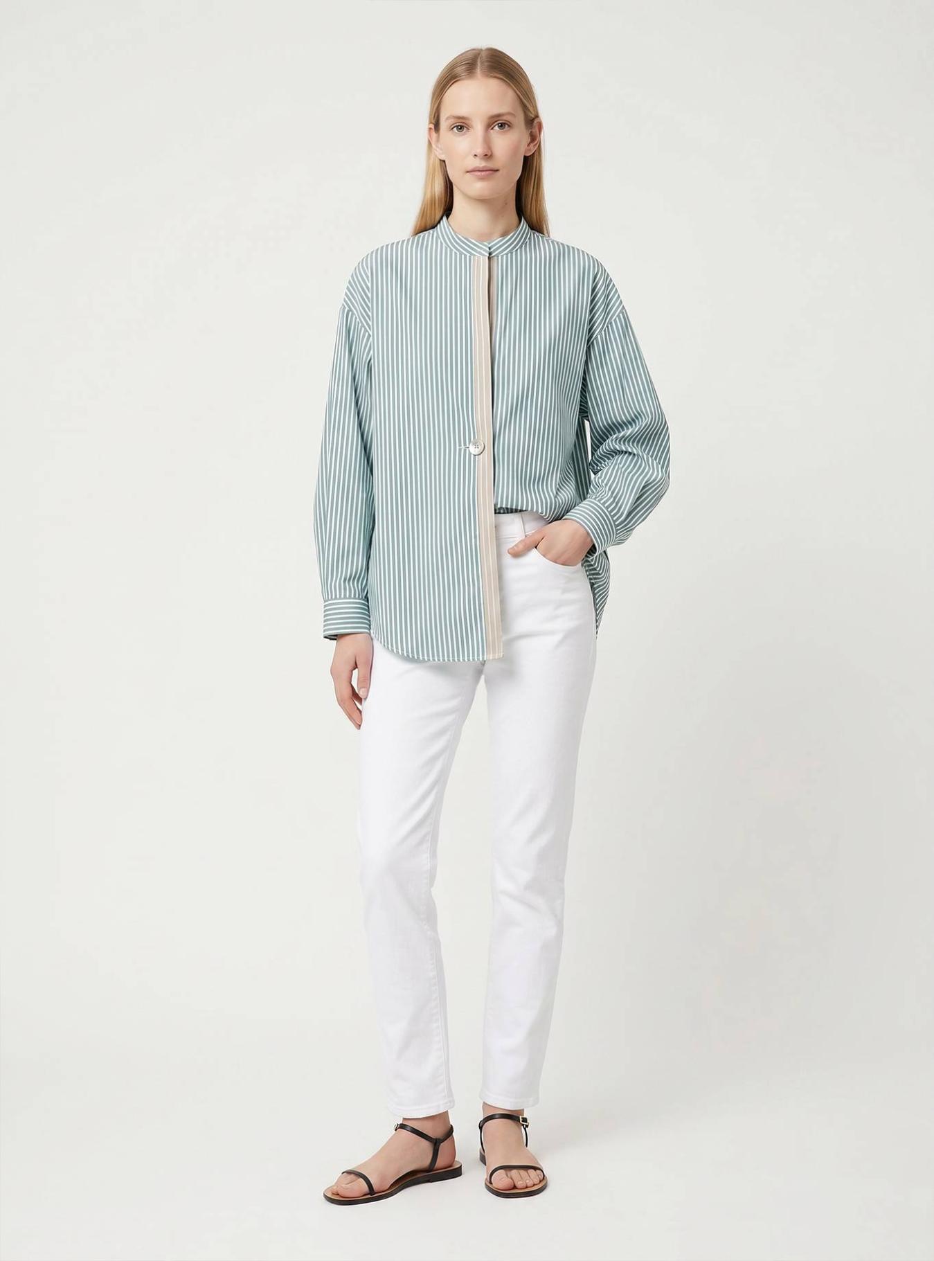 CAMICIA CON CONTRASTO SOSPESO