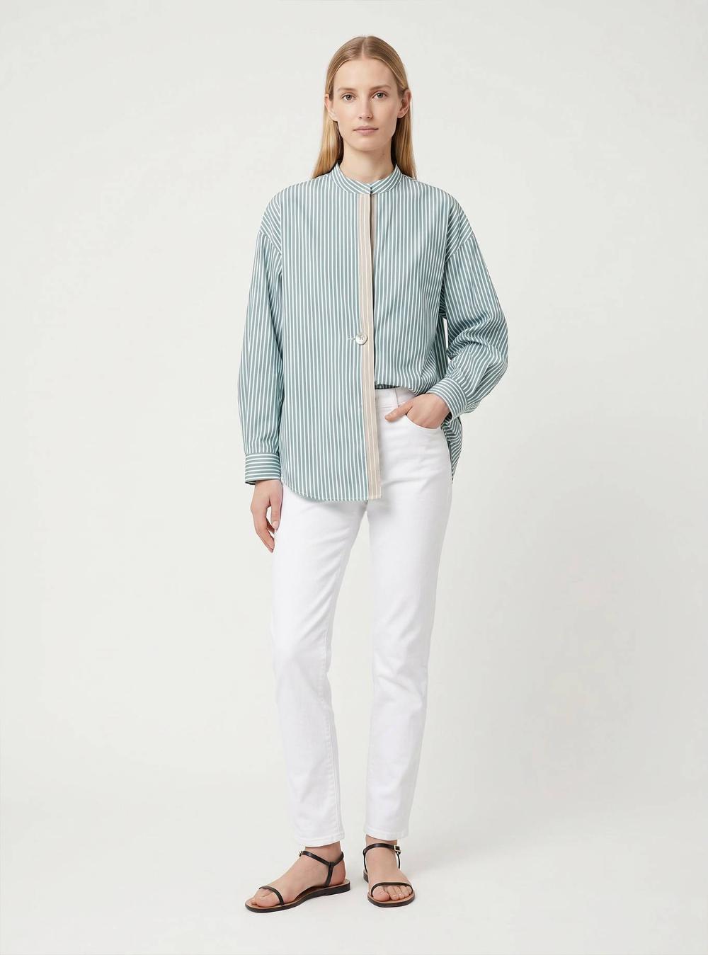 CAMICIA CON CONTRASTO SOSPESO