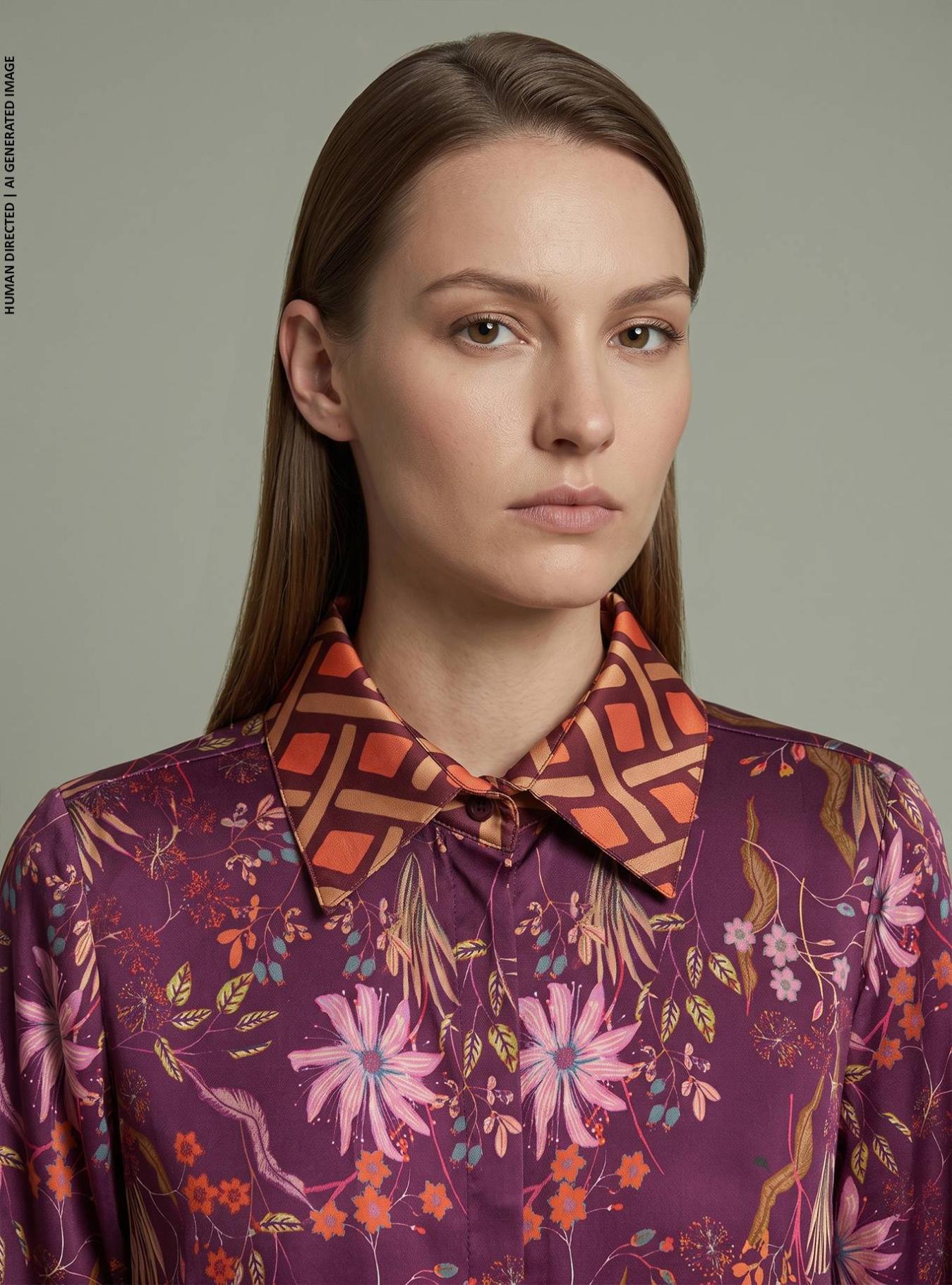 CAMICIA CON CONTRASTO RADURA
