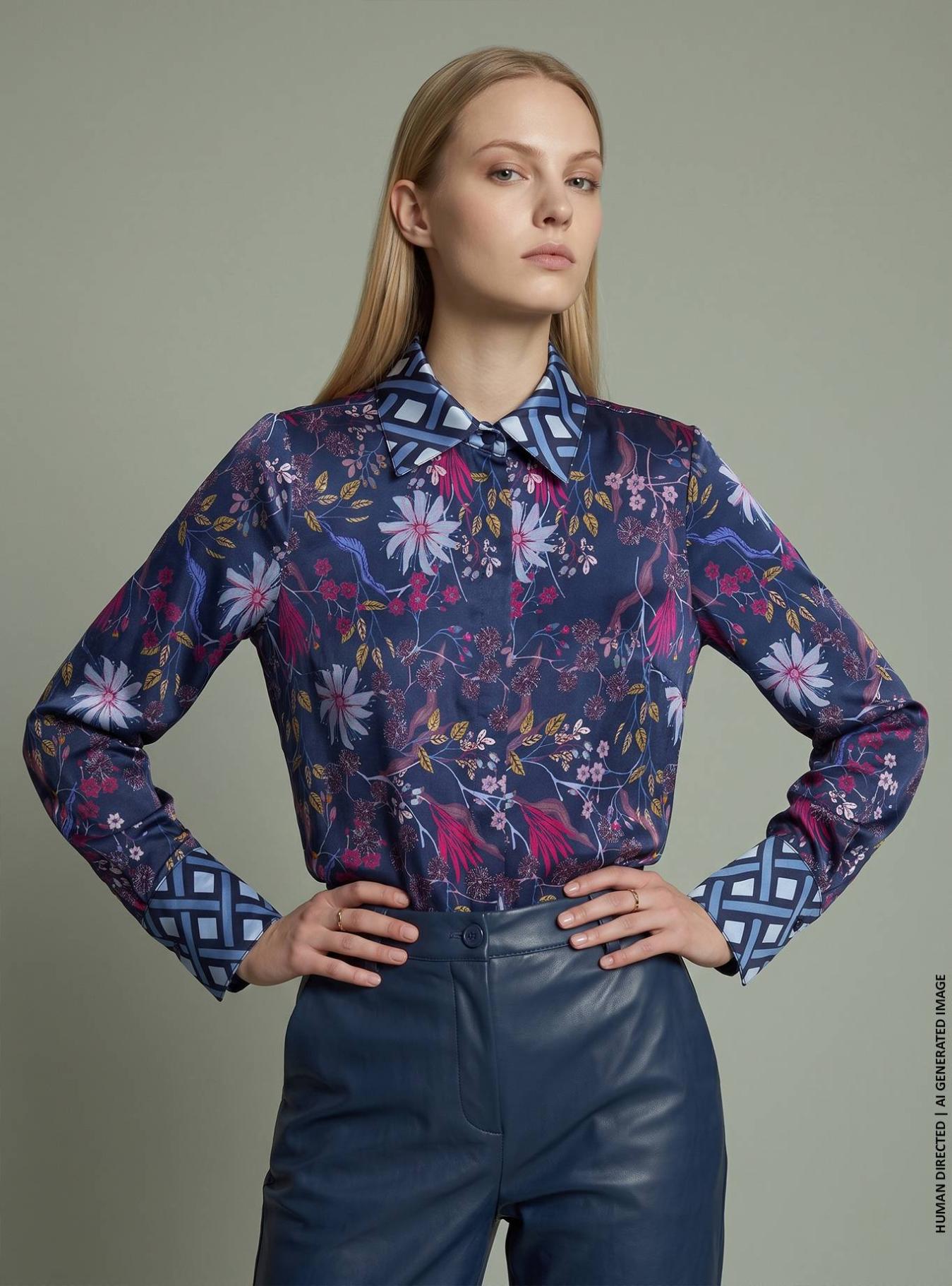 CAMICIA CON CONTRASTO RADURA
