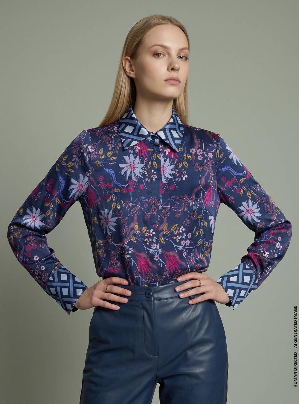 CAMICIA CON CONTRASTO RADURA