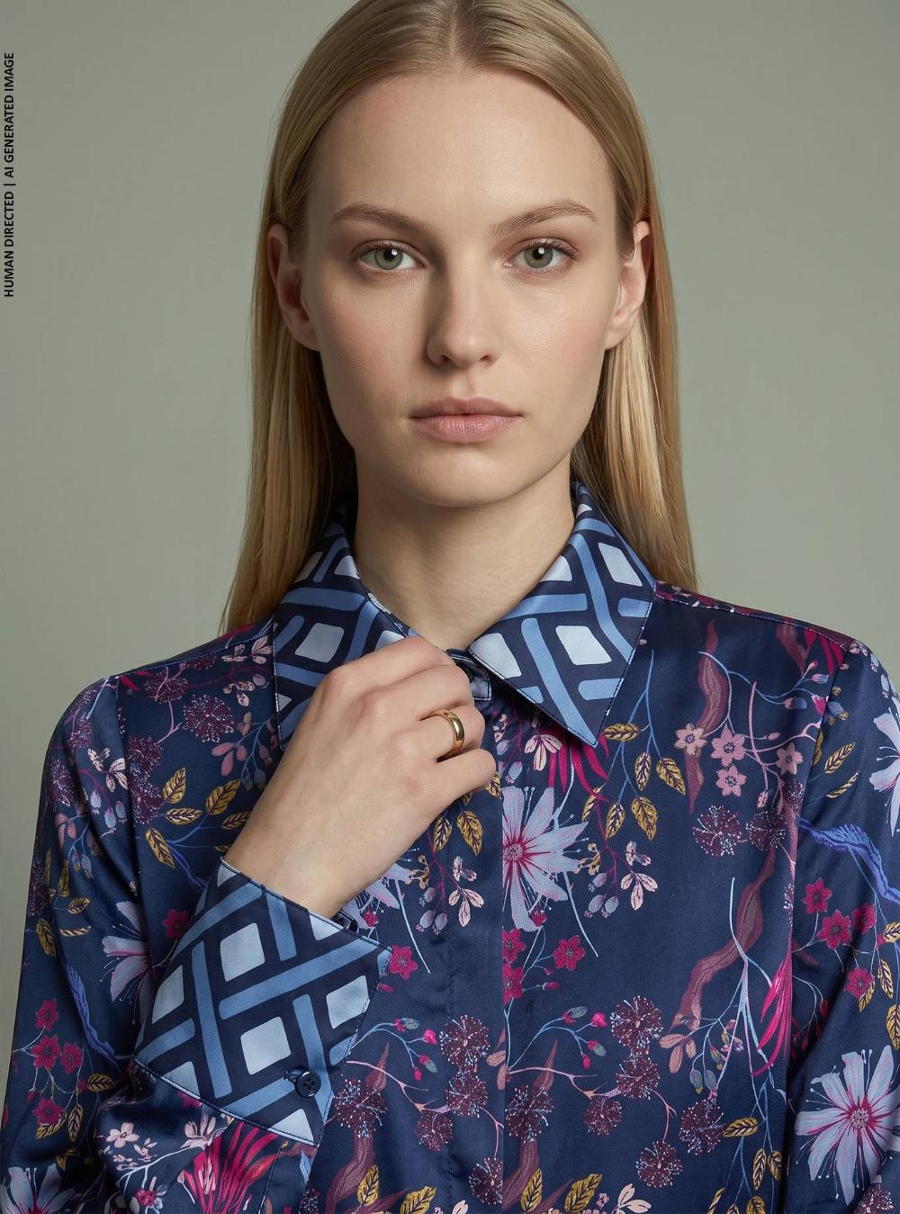 CAMICIA CON CONTRASTO RADURA
