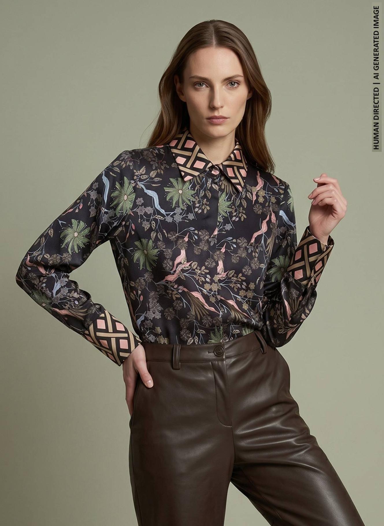 CAMICIA CON CONTRASTO RADURA