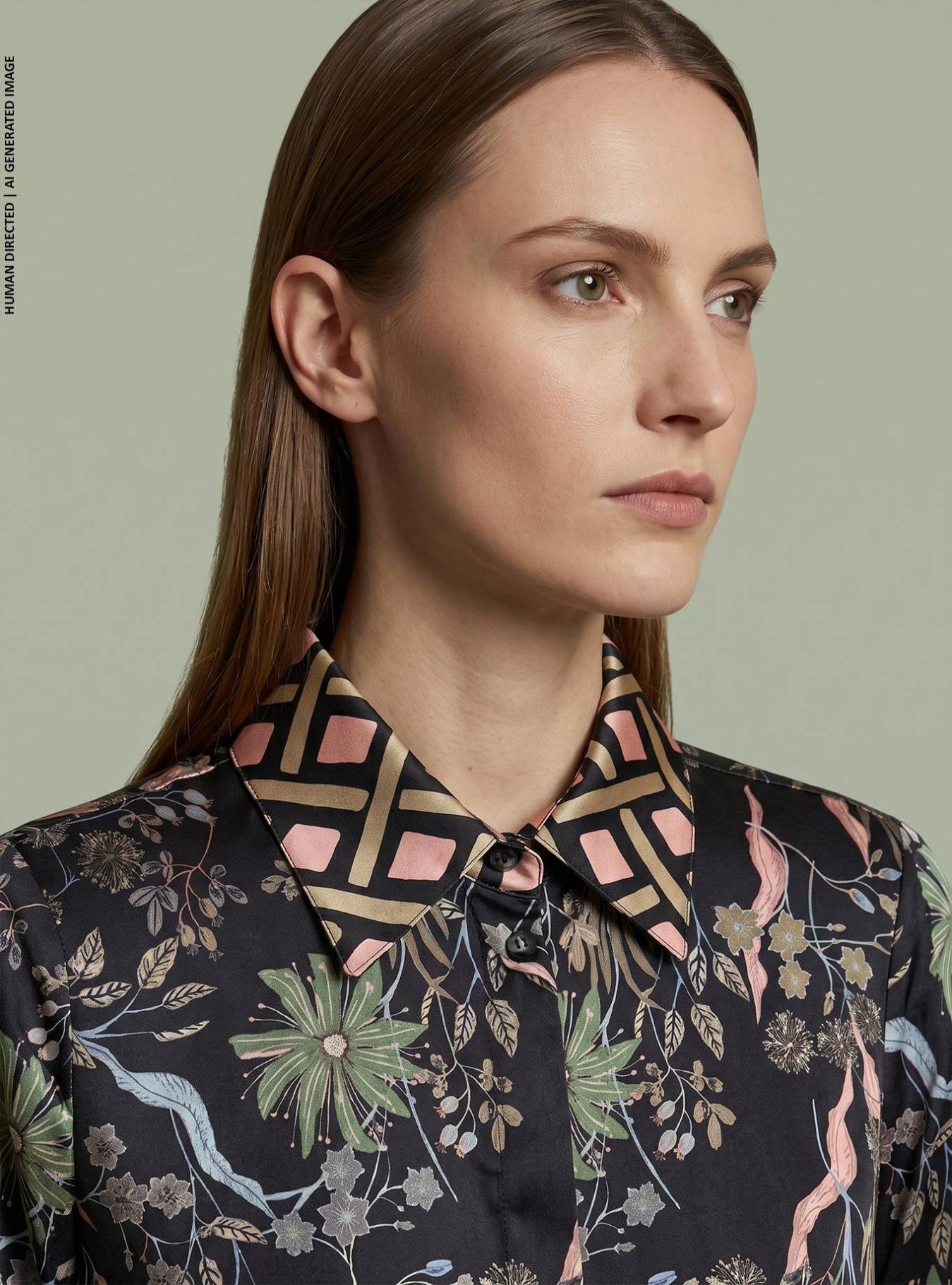 CAMICIA CON CONTRASTO RADURA
