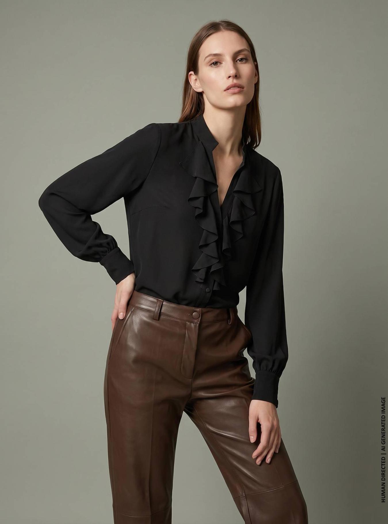 CAMICIA CON BOTTONI RICOPERTI VELATURA