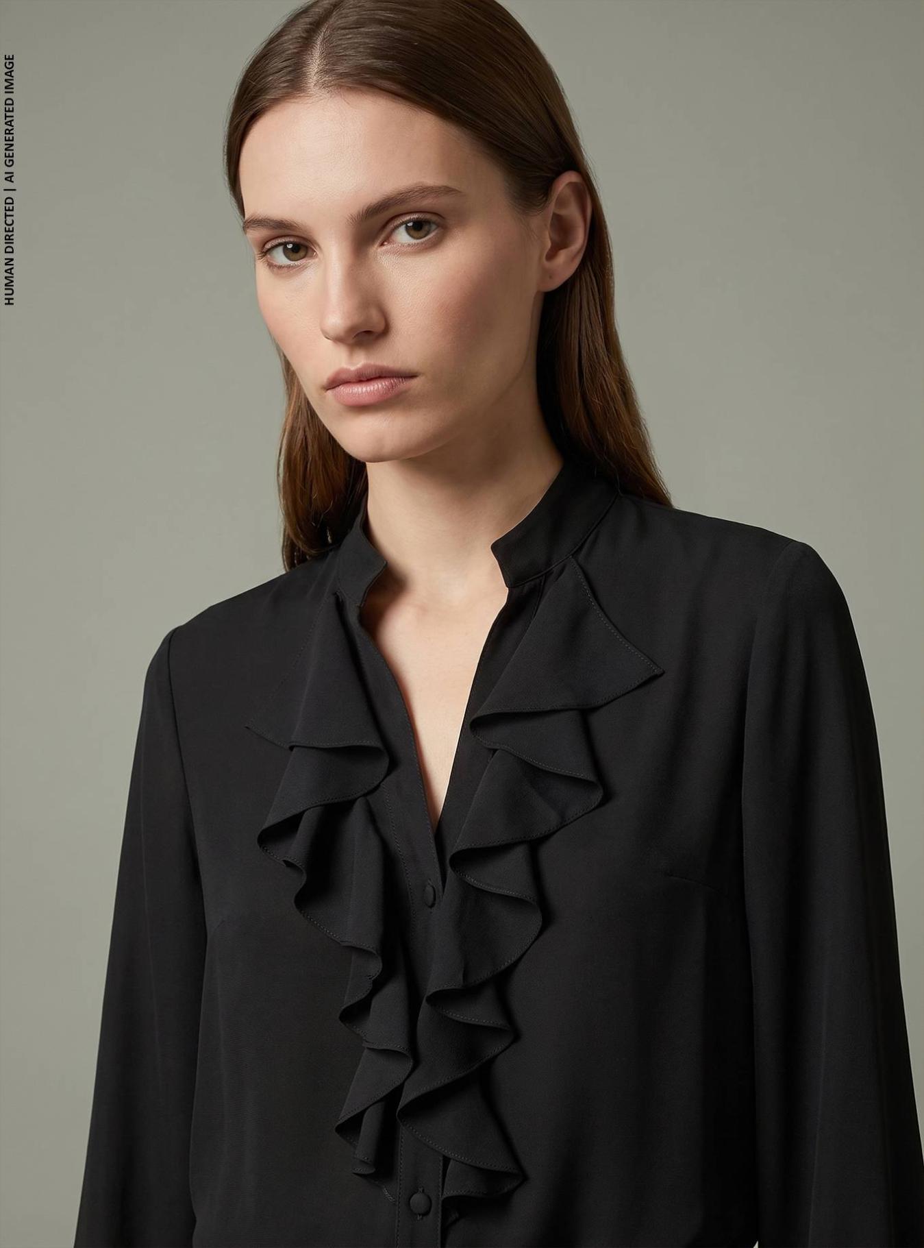 CAMICIA CON BOTTONI RICOPERTI VELATURA